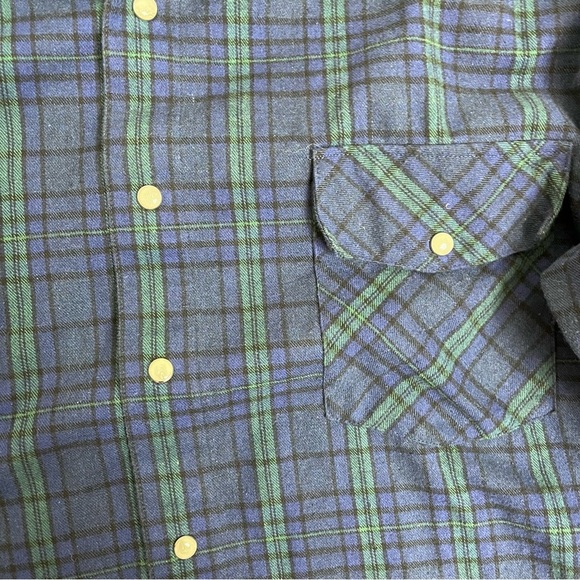 Foxfire L Plaid Flannel Long Sleeve Shirt Men's - Picture 4 of 10